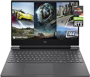 HP Victus 15.6" FHD (1920 x 1080) 144Hz Gaming Laptop | AMD Ryzen 5 7535HS | NVIDIA GeForce RTX 2050 | 16GB RAM DDR5| 512GB SSD | Backlit Keyboard | Windows 11 | Mica Silver | W/GaLiMu