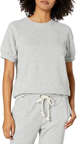 Amazon Brand - Goodthreads Women's Heritage Fleece Blouson Short-Sleeve Shirt