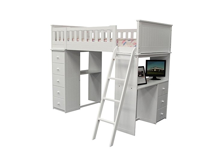 ACME Willoughby White Loft Bed