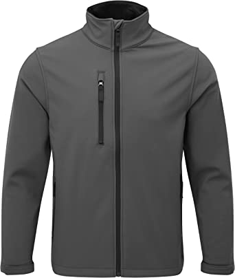 Fort - Selkirk Softshell Jacket - Grey, Navy or Black Jacket - Fleece Jacket Mens - Mens Fleece - Mens Fleece Jackets - Workwear - Comfortable Work Jacket - Softshell Jackets for Men