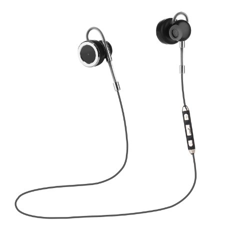 GSPON Wireless Sport Headphones with mic,Stereo Bluetooth Headset Noise Cancelling Sweatproof Earbuds for Sports,Gym,Running,Jogger,Hiking,Exercise.