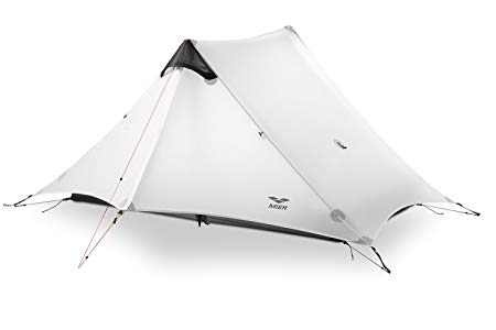 MIER Ultralight Tent 3-Season Backpacking Tent for 1-Person or 2-Person Camping, Trekking, Kayaking, Climbing, Hiking (exclude Trekking Pole)