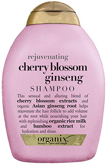 Organix Rejuvenating Shampoo, Cherry Blossom Ginseng, 13 Ounce (Pack of 2)