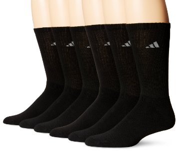 adidas Mens Athletic Crew Socks Pack of 6