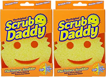 Pack of 2 Scrub Daddy The Scratch Free Sponge As Seen on Shark Tank