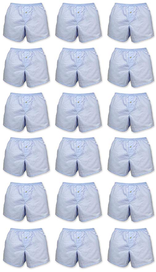 Classic Basics Men's Woven Boxers Sleep Shorts Travel Pack Collection