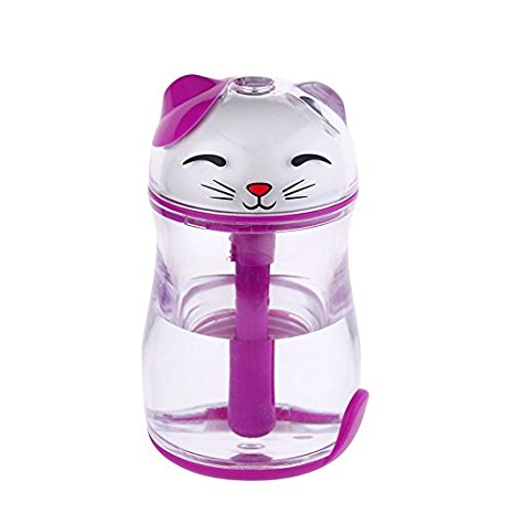 Asdomo Cartoon Cat Aroma LED Humidifier Air Diffuser Purifier Atomizer (A)