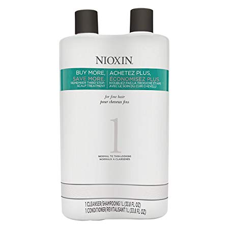 Nioxin System 1 Cleanser & Scalp Therapy Duo Set 33.8lf oz