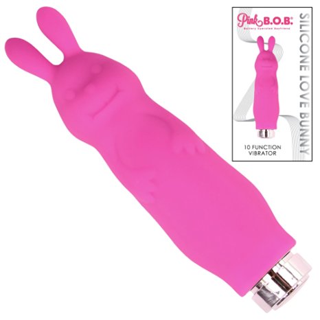 Silicone Rabbit Vibrator - Bunny Clitoral Stimulator for Women - Female Sexual Vibrations Sex Toy - Cute Discreet Bedroom Product - 30 Day Money-Back Guarantee
