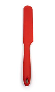 RSVP International (ELS-RD) Ela's Favorite Silicone Straight Spatula, Red, 11" | BPA-Free Silicone | Scrape Batters, Flip Eggs, Icing Cakes, & More | Dishwasher Safe & Heat Resistant