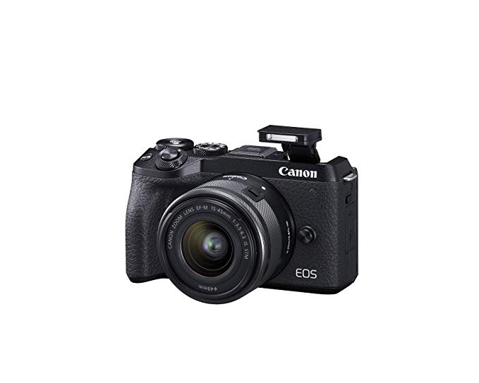 Canon EOS M6 Mark II (Black) Ef-M 15-45mm F/3.5-6.3 is STM   Evf Kit