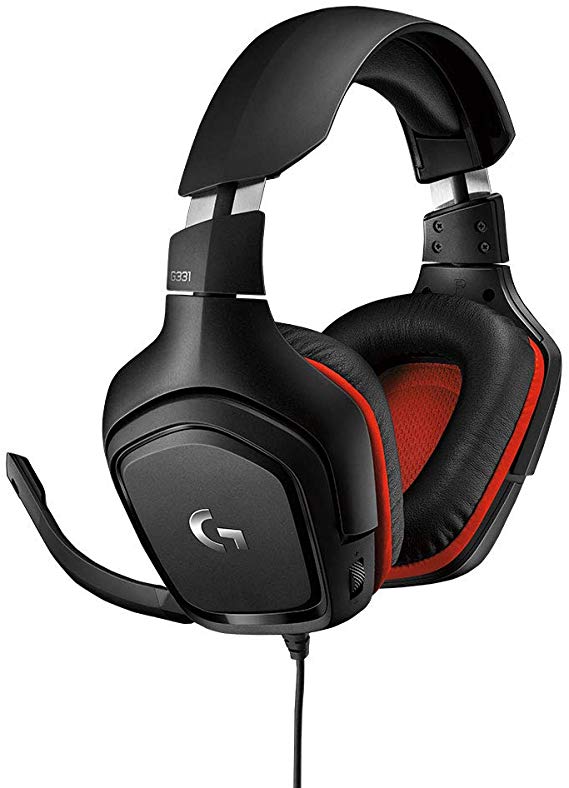 Logitech G331 Gaming Headset with Flip to Mute Mic (Black)