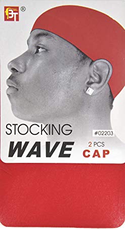 Beauty Town Stocking Wave Caps - Red