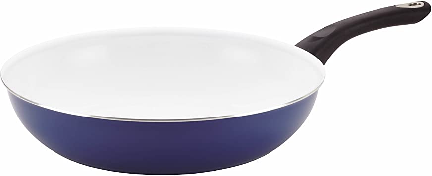 Farberware 17491 Ceramic Nonstick Frying Pan / Fry Pan / Skillet - 12.5 Inch, Blue