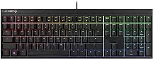 Cherry MX 2.0S Wired Gaming Keyboard with RGB Lighting MX Switches (Black - MX Red Silent)