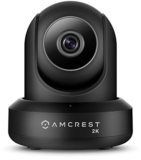 Amcrest UltraHD 2K WiFi Video Security IP Camera w/Pan/Tilt, Dual Band 5ghz/2.4ghz, Two-Way Audio, 3-Megapixel @ 20FPS, Wide 90° Viewing Angle & Night Vision IP3M-941B (Black) (Certified Refurbished)