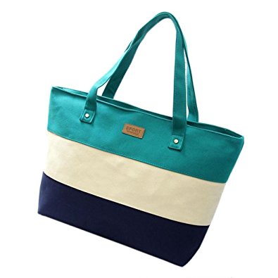 Women Large Canvas Shoulder Bag Handbag Cross-body Bags Cheap Colors for Girl by TOPUNDER YT