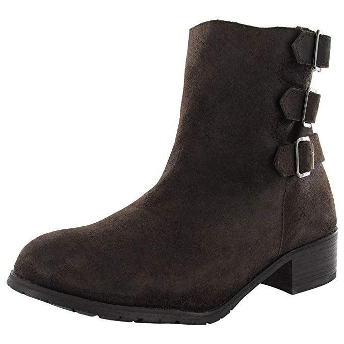 BooRoo Womens Jules Wool Lined Suede Ankle Boot Shoe