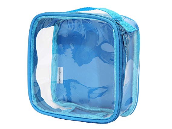 EzPacking Travel Toiletry Bag/Transparent See Through Organizer Turquoise One Size