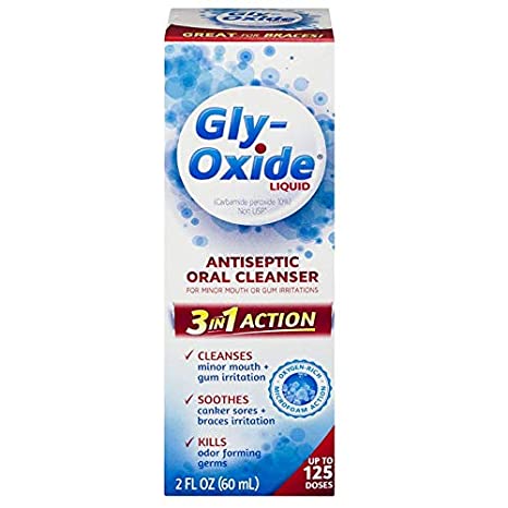 Gly-Oxide Liquid Antiseptic Oral Cleanser, 2-Ounce Packages (Pack of 2)