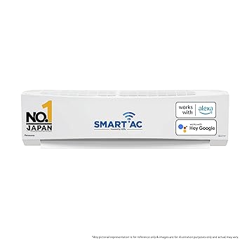 Panasonic 1.5 Ton 5 Star Wi-Fi Inverter Smart Split AC (Copper Condenser, 7 in 1 Convertible with True AI Mode, 4 Way Swing, PM 0.1 Air Purification Filter, CS/CU-NU18ZKY5W, 2024 Model, White)