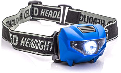 SE 150 Lumens Spotlight Headlamp with 4-Stage Switch (Blue) - FL8272BL-3W