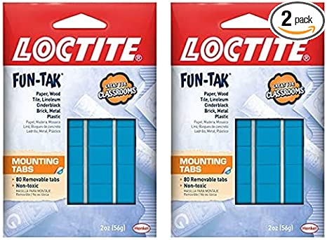 Loctite Home and Office 2-ounce Fun-tak Mounting Putty Tabs by Henkel Corporation (Pack of 2)