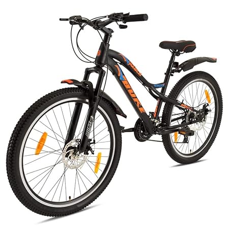 Avon Buke Bicycles Pablo 26T MTB Cycle for Adults | 21 Shimano Gear | Wheel Size: 26" inch | Carbon Steel Frame: 18" inch | Front Suspension | Disc Brake & Double Wall Alloy Rim(Matt Finish Black)