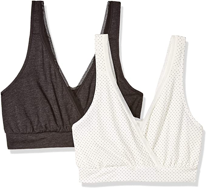 Playtex Women's Nursing Pullover Sleep Bra 2-Pack