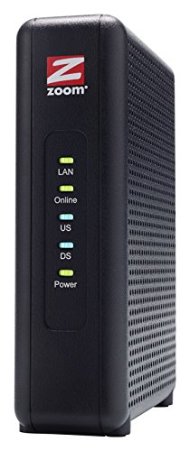 Zoom 8x4 Cable Modem, 343 Mbps DOCSIS 3.0, Model 5345, Certified by Comcast XFINITY, Time Warner Cable and Other Service Providers