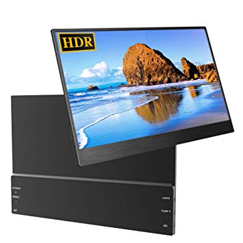 Portable Monitor 13.3-inch Super Thin Dual Mini HDMI Resolution 1920×1080 for Computer Laptop PS4 Switch Xbox Built-in Dual Speaker 60Hz