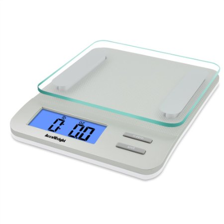 Accuweight Digital Kitchen Scale Electronic Meat Food Weight Scale, 5kg/11lb AW-KS005WS