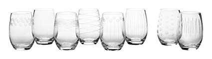 Mikasa Cheers Stemless Wine Glass, 16.5-Ounce, Set of 8