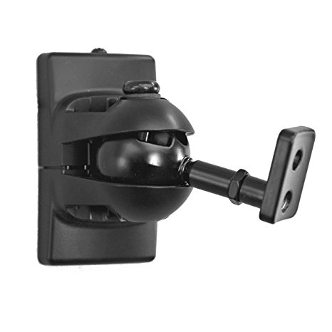 Pinpoint Mounts AM30-Black Universal  Wall Mount for Home Theater Speaker