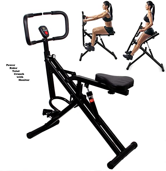 Power Rider Total Crunch Bike 2-1 AB Crunch Bike Workout Muscle and Cardio Trainer