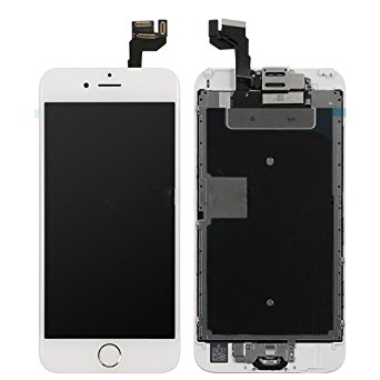 iRepair Master iPhone 6S 4.7 Inch LCD Display Screen Replacement Touch Digitizer Full Assembly with Home Button, Earpiece, Front Camera, 3D Touch. Tool and Installation Guidelines Included. White …