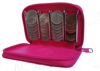 Coin Purse Convenience: the Coin Sorter Change Purse. Impress People with this Business & Credit Card Holder Wallet
