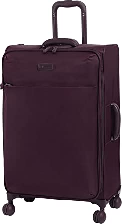 it luggage Lustrous Lightweight Expandable Spinner Wheels, Aubergine, Checked-Medium 28-Inch