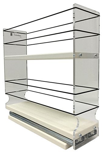 Vertical Spice - 3x2x11 DC - Spice Rack - Large Container Drawer - Two Tiers Tall