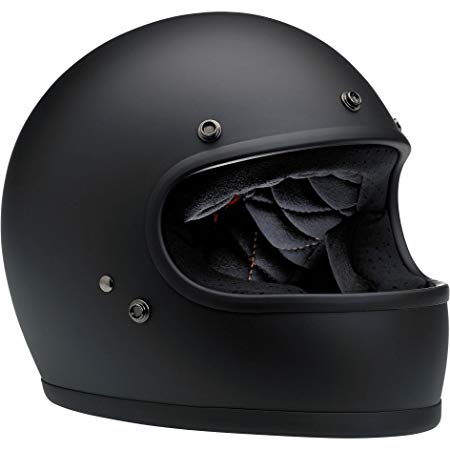 Biltwell Gringo Full Face Helmet (Flat Black, Large)