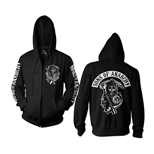 Officially Licensed SOA Backpatch Zipped Hoodie