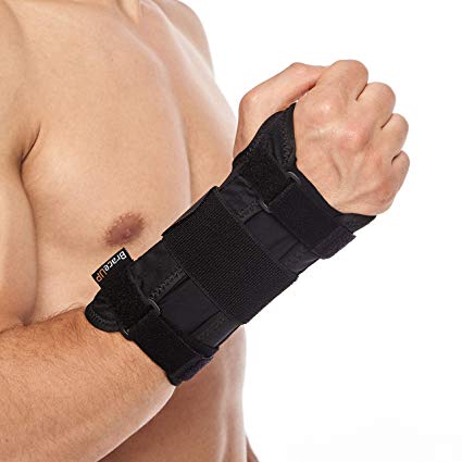 BraceUP Deluxe Wrist Stabilizer Support Brace with Aluminum Splint for Carpal Tunnel Arthritis