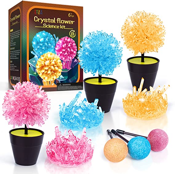 Crystal Growing Kit, Science Kits Arts and Crafts for Kids Age 8-12.Stem Projects Learning & Education Toys ,Science Experiments Gifts for 6 7 8 9 10 11 Year Old Girls