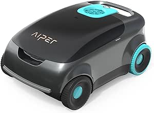 AIPER Scuba E1 Cordless Robotic Pool Cleaner, Featuring Dual-Filtration, 100-130 Minutes Battery Life, Auto-Parking Technology, Ideal for Above-Ground Pools up to 1100 Sq.ft