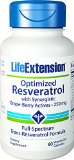 Life Extension Optimized Resveratrol w synergistic Grape-Berry Actives 60 veggie capsules