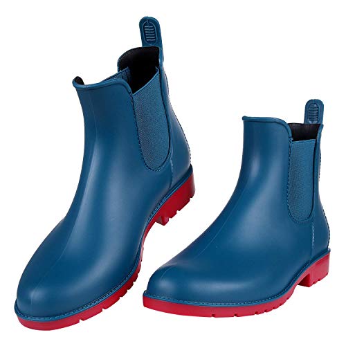 Asgard Women's Ankle Rain Boots Waterproof Chelsea Boots