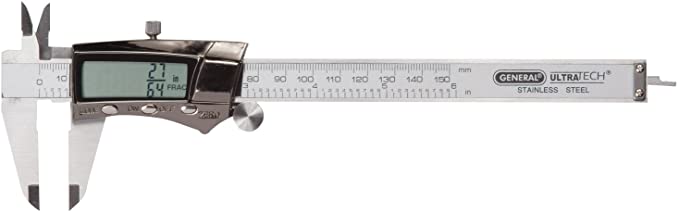 General Tools & Instruments 147 6-Inch Digital Fractional Caliper