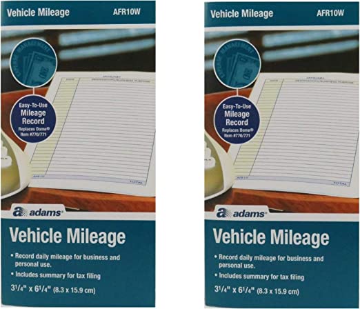 Adams AFR10W Mileage Journal - 2 Pack