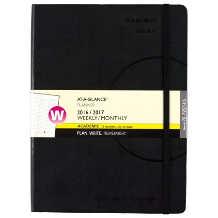 AT-A-GLANCE Academic Year Weekly / Monthly Appointment Book / Planner, July 2016-June 2017, 7-1/2"x10" (70-7957-05)