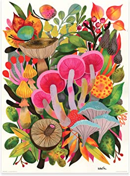 Genuine Fred Mushroom TOOMUCHERY by Helen Dardik, 500-piece Puzzle, 16.5x22.5 inches,Assorted,5289255